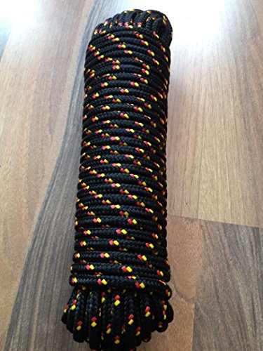 Nr.39 Schwarzes Polypropylen Seil, Polypropylenseil 12 mm x 30 m,Bootsleine,Ankerleine,Festmacher,Allzweckseil, Segeltauwerk, Mehrzweckseil, Bootstau, Strick, Ersatzseil, Reparaturseil, Schot, Kordel,Spannseil,Rope,Expanderseil,Planenseil,Kunststoffseil, Tauziehen,Schleppseil,Schleppleine,Vielzweckseil,Bootsseil,Seil,Leine,Reepschnur,Reepseil,Schnur,Band,Tauwerk,Tau