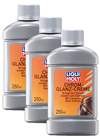 Liqui Moly 3X 1529 Politur Chrom-Glanz-Creme Auto Motorrad Fahrrad 250ml