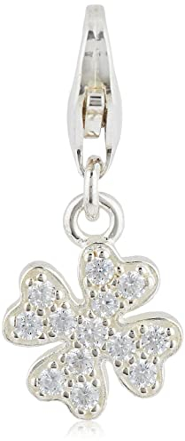 Thomas Sabo Damen Charm-Anhänger Kleeblatt Charm Club 925 Sterlingsilber 1797-051-14