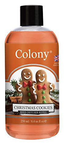 Colony Reed Diffuser Nachfüllpackung für Duftstäbchen, 250 ml, Christmas Cookies
