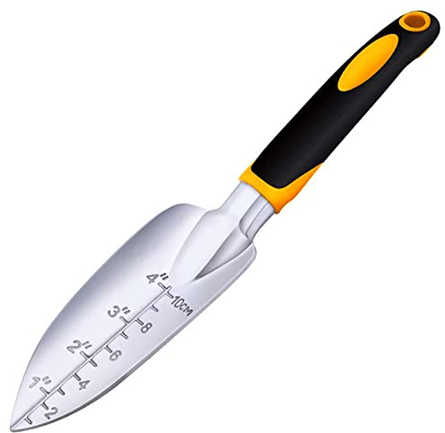 Gartenkelle, Handschaufel aus Aluminiumlegierung, Schaufel zum Pflanzen, Umpflanzen, Jäten, Umsetzen (Waage)