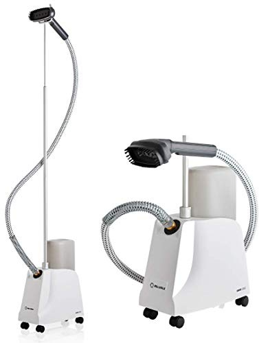 Reliable VIVIO 120GC Garment Steamer - 1300W Professional Steamer for Clothes with Fabric Brush, Standing Garment Steamer with Fabric Covered Steam Hose, 2 Hours Continuous Steam 2 Minute Heat-Up Time