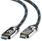 Ultra HDTV 8K HDMI-Kabel - 10m, Glasfaser, Ultra High Speed HDMI 2.1 (48 Gbps), 8K@60Hz & 4K@120Hz - integrierter Chip