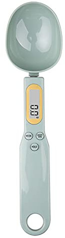 Cucchiai di misurazione Digital. Lcd. Misuratori cucchiai 500 g / 0.1g cucina caffè zucchero grammo scala cucchiaio cucchiaio elettronico cucchiaio di peso scala accessori (Color : Light Green)