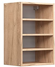 Vicco Hängeschrank R-Line, Goldkraft Eiche, 40 cm | Offener Stauraum · 3 Einlegeböden · ✓ Frei kombinierbar · Tiefe – 29 cm · ✓ Alles griffbereit