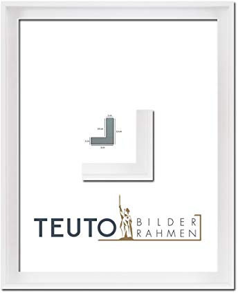 TEUTO BILDERRAHMEN Leinwandrahmen Jana Weiß 29,7 × 42 cm A3 Leerrahmen für Leinwand