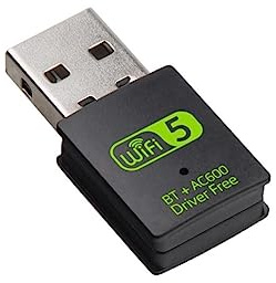 HaoYiShang RTL8821 Adaptateur USB WiFi Bluetooth 600 Mbps Dual Band 2,4/5 GHz Récepteur externe sans fil Mini dongle WiFi pour PC/ordinateur portable/bureau