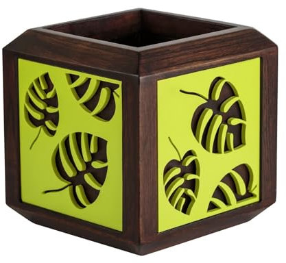 JIGAR Fioriera in legno di teak C1002 verde uva spina