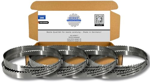 4er Set Birke® UDDEHOLM & GEHÄRTET Bandsägeblätter Weich- und Hartholz für Scheppach, Holzstar uvm.. (1790x15x0,5 5ZpZ (UDDEHOLM))