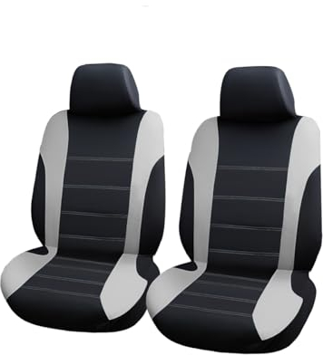 JNNJ Complet Housses Siège Voiture, Siège Auto Respirant Antidérapant, Siège Accessoire Interieur Universelle Housses Sièges pour La Plupart des Voitures, Camionnettes, Monospaces(Deux Places)