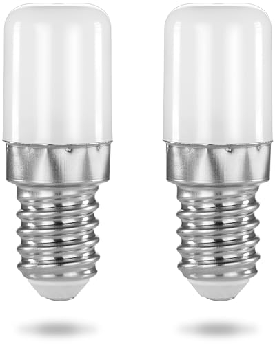 POPPSTAR Kühlschranklampe LED (E14, 1,6W, kaltweiß, 150 lm (16W), 6000 K), 2 Stück