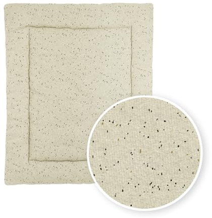 Meyco Baby Laufgittereinlage - Rib Mini Spot Sand Melange - 80x100cm - Einzelpackung