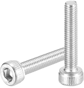 QUARKZMAN 100 Stück M3-0,5x16 Zylinderschrauben mit Innensechskant Zylinderkopfschrauben Edelstahl 304 Vollgewinde Innensechskantschraube Befestigungselemente für Maschinen