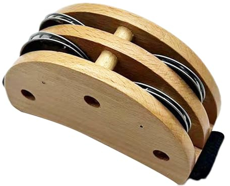 Percussion à pied, tambourin à pieds,Percussion de tambourin à pied portable | Shakers à percussion avec clochette en métal, ensemble de batterie à pied, instrument de musique pour adultes