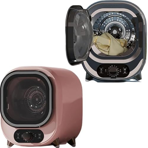 DRYIC Secadora de Ropa, Secadora pequeña, Secadora de Condensador portátil, Mini Secadora de Centrifugado ventilada de 5 kg para encimera (B 110V)