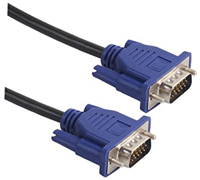 Uonlytech Cavo Vga da Metri Cavo Video Maschio-maschio con Nuclei in Ferrite Compatibile con Computer PC Monitor Hdtv e Proiettore Supporta Risoluzioni Fino