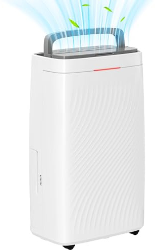 HOMCOM 16L/Day Dehumidifier for Home Activated Carbon Air Filter White