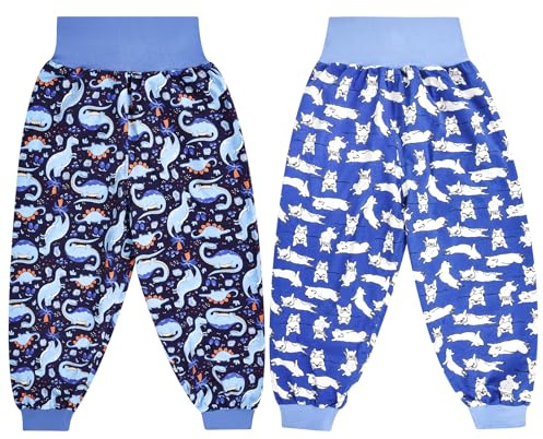 MOEMOE BABY Töpfchen Trainingshose 2 Stück Lange Windelhosen Kinder für Jungen XL/7-9 Jahre