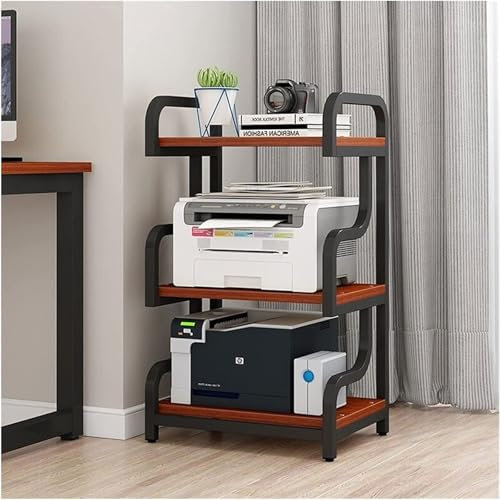 ZIHESY HiFi Möbel HiFi Regal 3-Stufiger Audio-Medienständer Medienständer, TV Rack Entertainment-Center Schallplattenständer, für DVD Spieler/Spielkonsolen(Black 3)