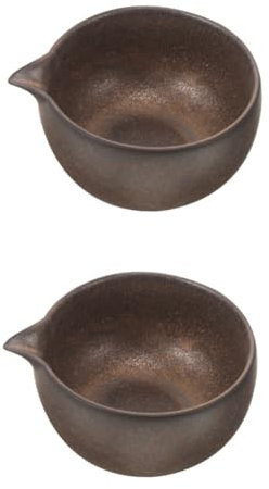 PRETYZOOM 2 Piezas Cuenco De Cerámica Para Matcha Taza De Te Bolsitas De Té Verde Té Verde Menta Vasos Con Tapas y Pajitas Tazas Estéticas Taza De Café Helado Bochas Cocina Cerámica Black