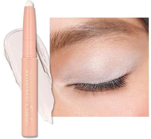 Oulac Dreh Lidschatten Stick Weiß Mattes Finish – Wasserfest & Wischfest, Hält 16 Stunden+, Cremig-seidige Textur, Vegan WM04 Heaven's Dance