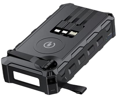 Batterie externe solaire - Chargeur portable pour téléphone avec lampe torche - Batterie externe pliable pour camping, voyage et usage domestique