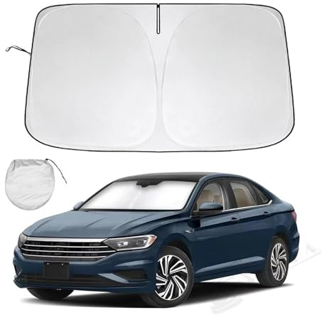 Pare-Soleil Vitres Pare-Soleil Pare-Brise Voiture pour VW pour Accessoires pour Jetta 2011-2020 2021 2022 2023 2024 Le Pare-Soleil Réflecteur Offre Une Protection Voiture Pare Soleil