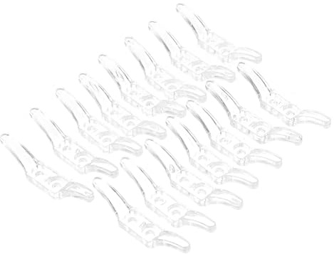 EPIGEIST 15 Piezas Ganchos Fijadores para Cortinas Accesorios para Estores y Clips de Fijación Resistentes y Fáciles de Instalar para Ventanas con Visillos y Cortinas Plisadas
