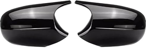 EU Auto Parts 2X Gloss Black Mirror Cap Cover M3 Style for BMW E81 E82 E87 E90 E91 E92 E93 Pre-LCI