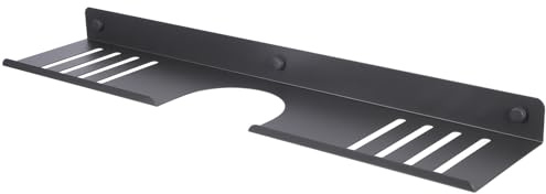DECOMELODY Mensola Sopralavello Bagno in Acciaio al Carbonio Organizzatore Muro Senza Foratura Mensola Lavello Cucina e Bagno dal Design Semplice e Facile da Installare