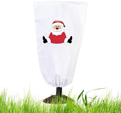 Pflanzenabdeckungen, Frostschutz, atmungsaktive Decke, Schneebarriere, Weihnachtsdesign, Frosttuch, Pflanzenschutz, für Busch, Rasen, Baum, Strauch, Gemüse, Ernte, Hof, Rose