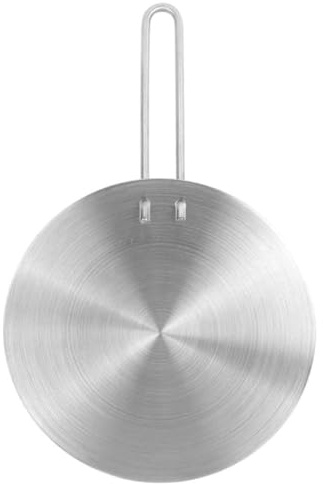 Veemoon Diffuseur de Chaleur en Acier Inoxydable Poignée Amovible Plaque D’Adaptation pour Plaque à Induction Compatible Casseroles Fonte et Céramique Accessoire Cuisson Électrique