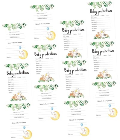 TOYZFRIENDY Tarjetas de Predicción para Shower 20 Piezas, Juego para Revelar Género del Ñiño, Tarjetas de Predicción para Bebés, Accesorio para Fiesta de Revelación, Decoración para Shower