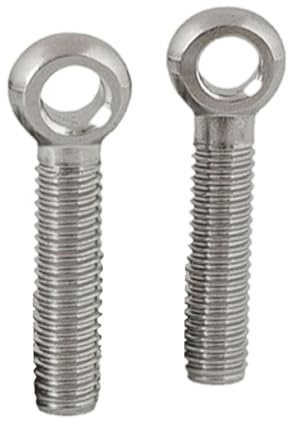 HNYJVZEVG M10-Ring-Ösenschraube, 304-Edelstahl-Verbindungsschraube mit Öse, 2er-Pack Öse mit Loch for Seil- und Kabelhebeschrauben, Schrauben, Bolzen(M10*90 (2 pcs))