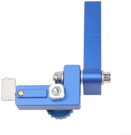 Gehrungsschiene Anschlag T-Spur Stopper für 30/45 T-Nut Schiene – Aluminium Gleitklammern für Frästische & Tischkreissäge Präzise Längenanschlag Lösung(1# 45)