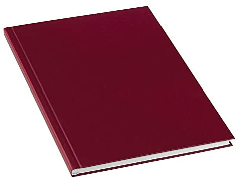 Leitz 73900028 bokbindningsmapp impressBIND, hårt fodral, A4, 3,5 mm, 10 stycken, bordeaux