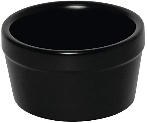 Olympia Lot de 6 ramequins méditerranéens en grès Noir 77 x 45 mm