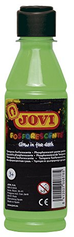 Jovi Unbekannt Leuchtfarbe Temperafarben, 250 ml, Grün (51917), One Size