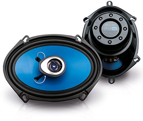 Sinustec St-170 C Altoparlanti ovale coassiali [5x7], 150W RMS, 8 ohm, 90 dB, 30-23000 Hz (2 pezzi)