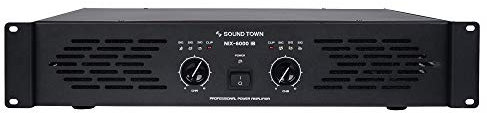 Sound Town Professional Dual-Channel, 2 x 1500W at 4-ohm, 6000W Peak Output Power Amplifier (NIX-6000IB)