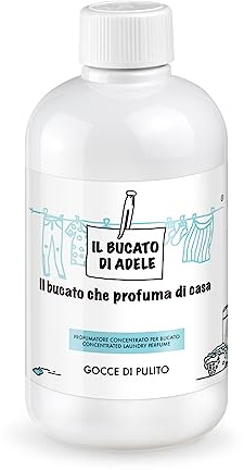 IL BUCATO DI ADELE il bucato che profuma di casa | Profumatore Bucato Lavatrice, Fragranza Gocce di Pulito, Formato 500 ml | il bucato che profuma di casa