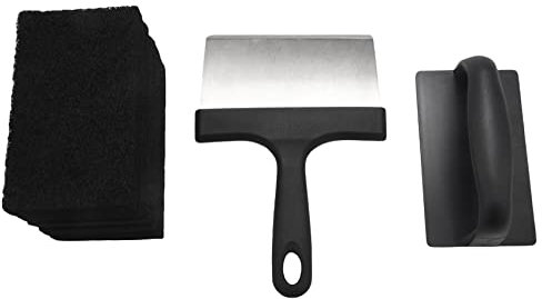 Swiixxer Versatilidad Kit de Limpieza de Planchas Juego de Herramientas de Limpieza de Planchas para Superficies Calientes o FríAs Cepillos de Limpieza de Raspadores