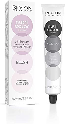 REVLON PROFESSIONAL Nutri Color Filters, Mascarilla de coloración temporal para el pelo, Revive el color del cabello, tono Blush, 100 ml