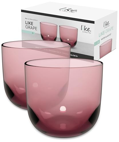 like. by Villeroy & Boch – Like Glass Wasserglas Lila, Spülmaschinenfest, Glas, Trinkgeschirr, Gläser, Kristallglas