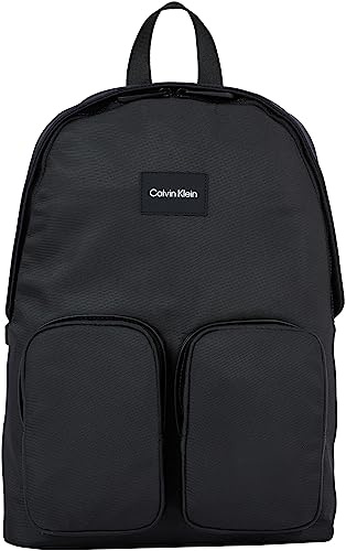 Calvin Klein Must T 2 PCKT BP K50K510872, Herrenrucksack, Schwarz (CK Black), OS, Schwarz (Ck Black), Einheitsgröße