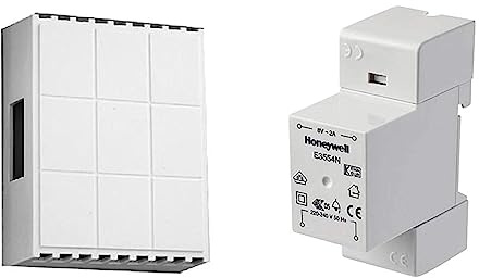 Honeywell E2692N Home Mechanischer Doppelklang-Gong & Honeywell E3554N Klingeltransormator VDE 3