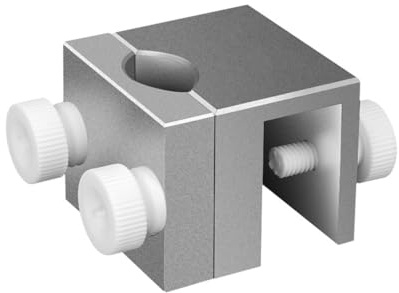 DONGKER Aquarium Wasserrohr-Halter, 1 Stück Aquarium Schlauchhalter Befestigungsklemme aus Aluminiumlegierung mit Befestigungsschrauben für Aquarium-Einlass- und Auslassrohre