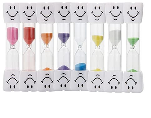 reloj de arena Temporizador de cepillado, reloj de arena sonriente, reloj de arena Dental de 3 minutos, reloj de arena for niños, temporizador de cepillo de dientes, decoración del hogar relojes de ar