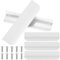 mauuuba 5 Pcs Tiradores Cocina Blanco, Tiradores Armarios Dormitorio, Tiradores Cajones Cocina, Tiradores de Puertas, Tiradores para Armarios Aparador Muebles, Blanco/150mm