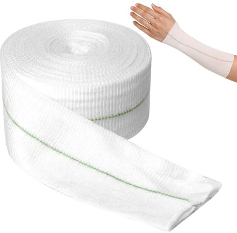 Tubular Elastic Gauze Bandage - 2in x 32.8ft Reusable Stretch Dressing for Arms, Knees, Legs